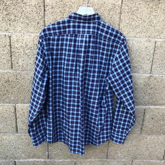 Lands' End | Shirts | Lands End Blue Plaid Button Down Shirt 363 | Poshmark